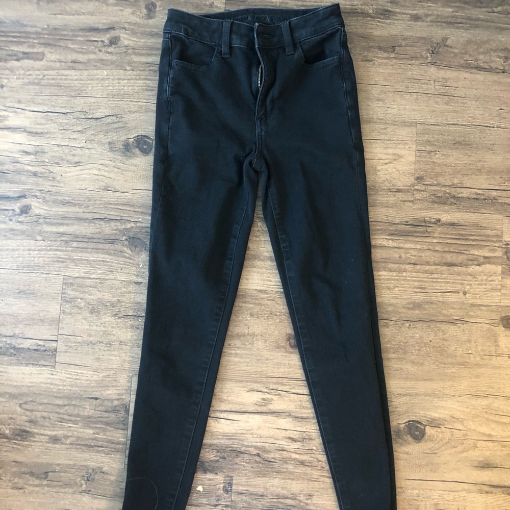 Black American eagle skinny jeans